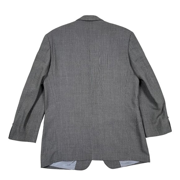 Hugo Boss Einstein 85% Wool Check 3 Button Gray Sports Coat Blazer Size 42R - Picture 2 of 9